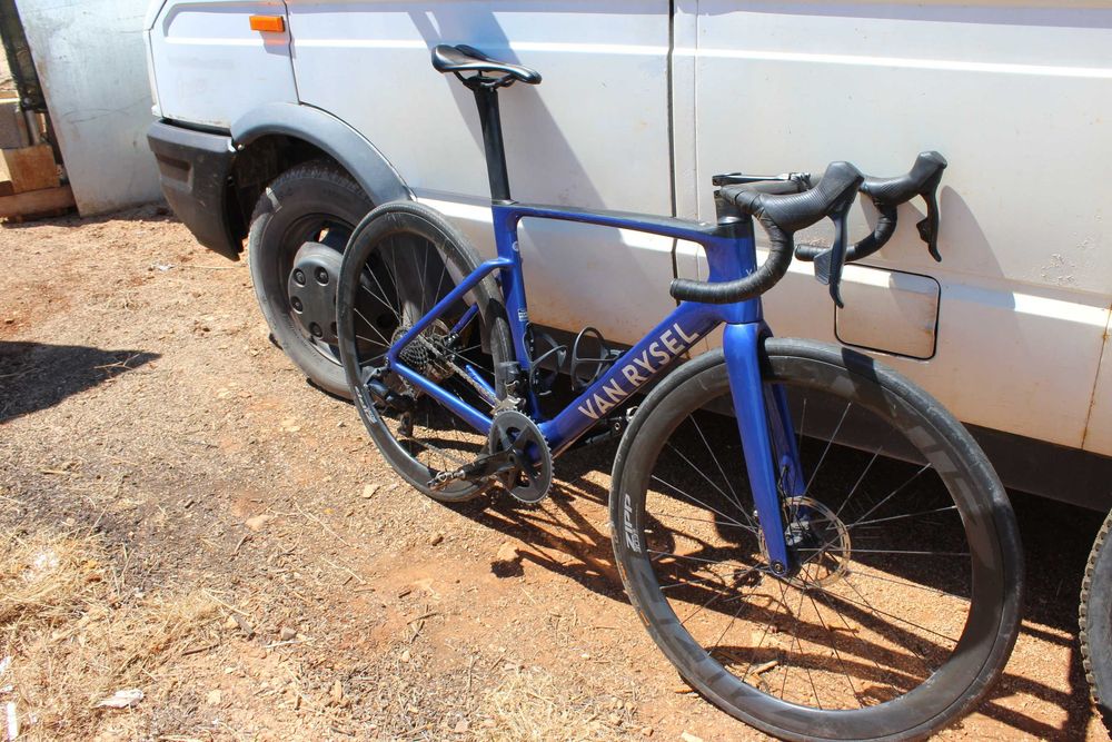 Bicicleta de Estrada RCR SRAM Rival AXS E1 2x12v Sensor de Potência Cinza / Decathlon Roadbike RCR