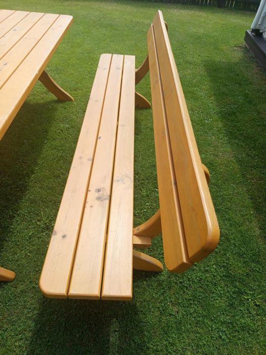 Zestaw ogrodowy z drewna