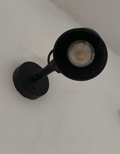 Candeeiro parede preto