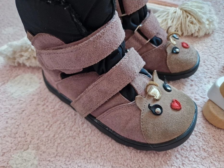 Buty zimowe kozaki śniegowce Mrugała barefoot Heli Pony 29