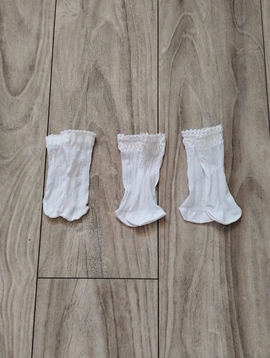 Skarpetki dziewczęce cienkie 3 pary