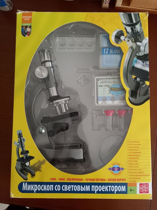 Микроскоп со световым проектором с 8+