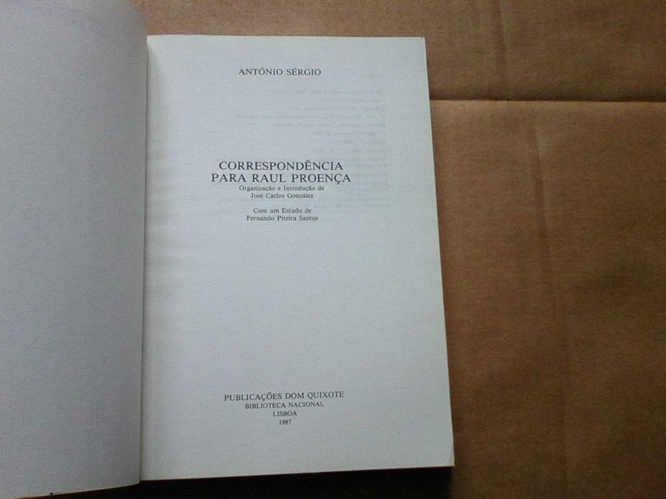 Correspondência para Raul Proença