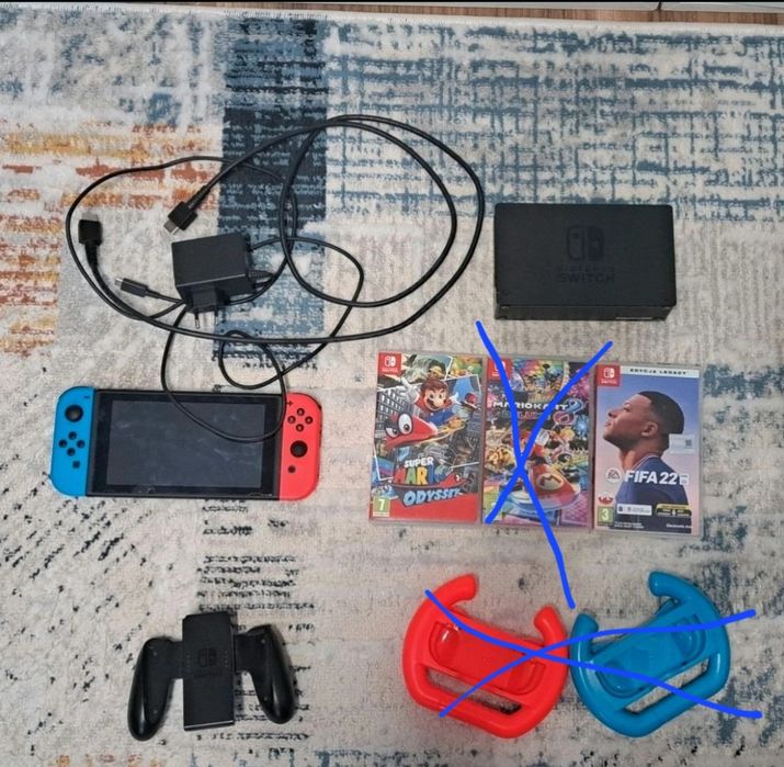 Konsola Nintendo Switch + 2 gry
