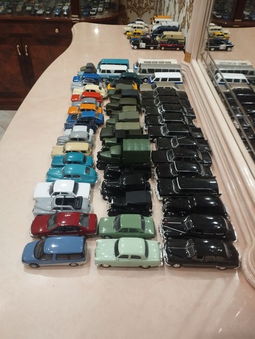 деагостини Авто легенды СССР  коллекционные модельки москвич ваз вол