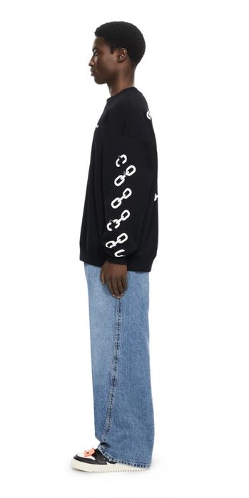 Off-White Chain Arrows Print Crewneck Sweatshirt