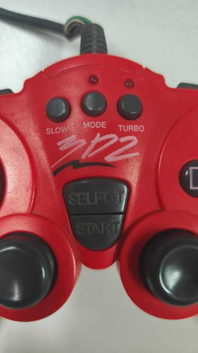 Comando 3D2 para PS1 / PS2 – Vermelho – Turbo / Slow