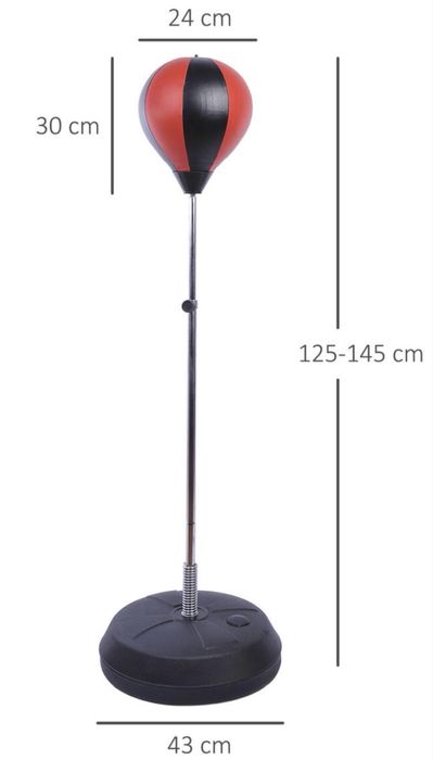 Saco de boxe e luvas - criança