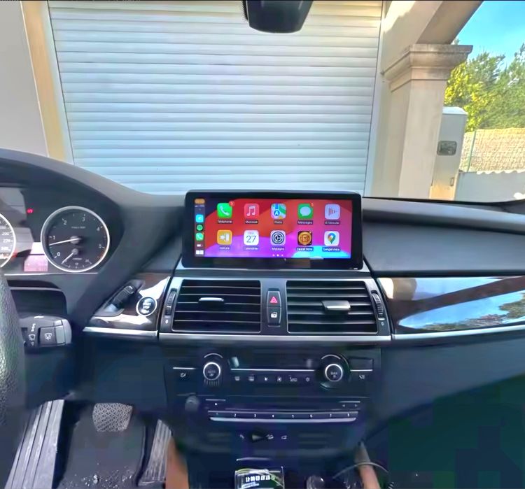 Tela Android 14 com GPS BMW X5 E70 X6 E71 (Novo) 4/64GB