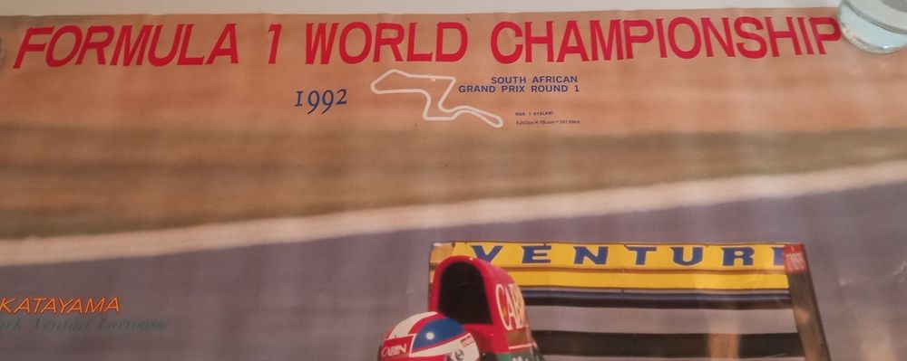 Poster publicitário GP África Sul 1992