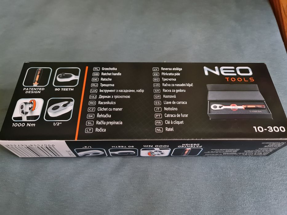 Grzechotka 1/2" Neo Tools T1000 90 zębów 10-300 nowa 1000Nm