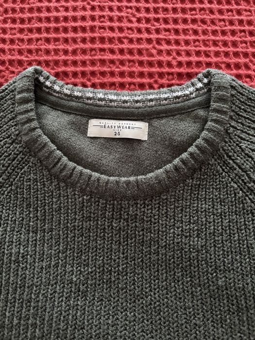 Camisola de malha masculina Easy Wear em verde