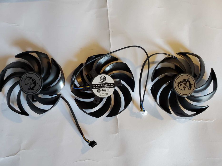 Вентилятор PowerLogic для MSI PLD09210S12HH (PLD09210B12HH) 86 мм 2шт