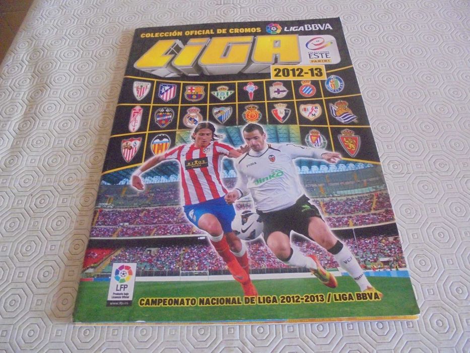 Caderneta de cromos La Liga 2012-13 com Cristiano Ronaldo + Messi