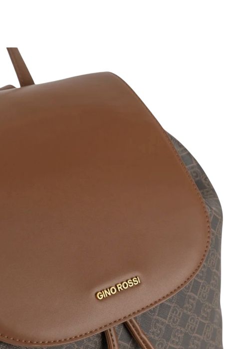 Duży plecak miejski GINO ROSSI, brązowy, nowy