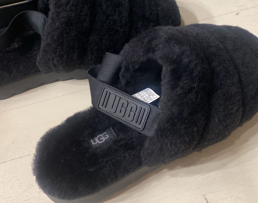 Ugg сліпери super fluff black 38 р