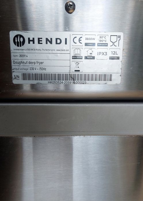 Smażalnik Frytownica  Hendi 12L