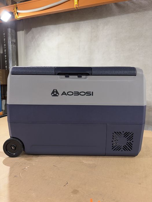 AAOBOSI Lodówka turystyczna z podwójną strefą, 12 V/24 V 100-240 V 50L