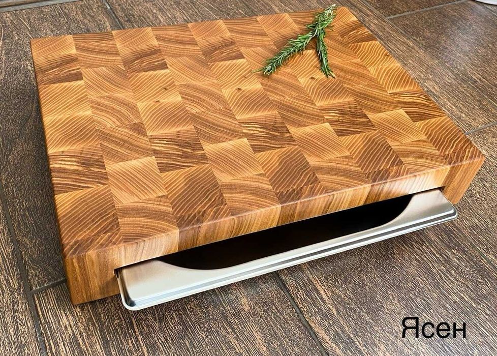 Торцева дошка з гастроємністю, торцева дошка з підносом, кухонна дошка