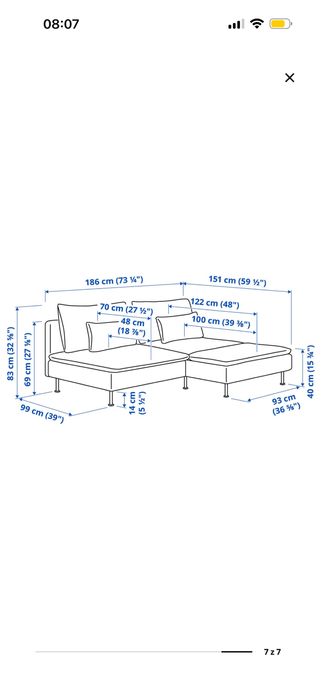 Sofa/naroznik modulowy Soderhamn