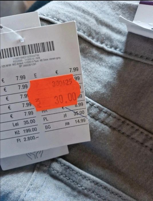 Spodnie nowe damskie 3/4 rozm 48