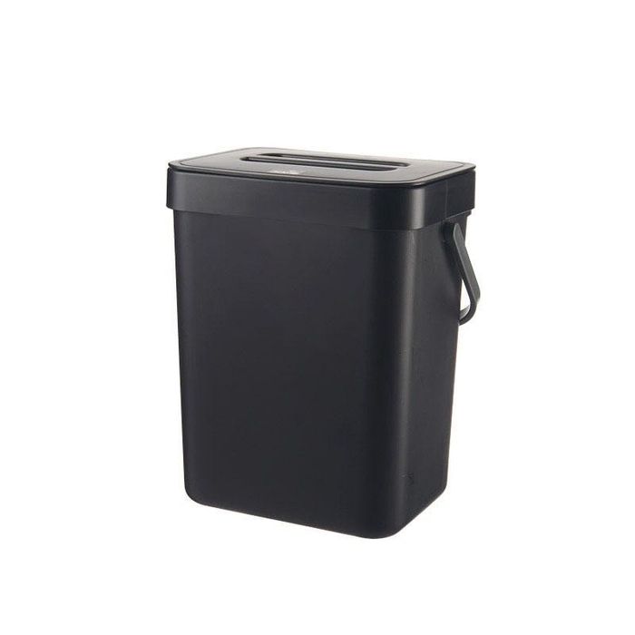 Caixote do lixo de Parede para Casa de Banho / Cozinha 3L Preto