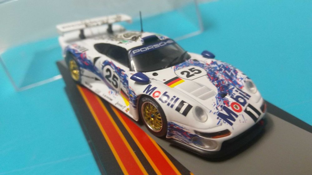 Porsche 911 GT1 #25: 24h LM 1996 (2ºlug)-Miniatura escala 1/43
