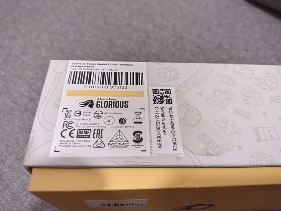 Mysz Glorious Golden Panda myszka do komputera bezprzewodowa