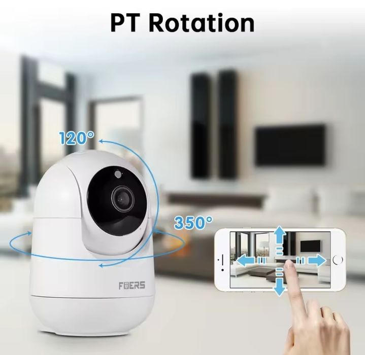 Camera video vigilancia WiFi CCTV rotativa tuya