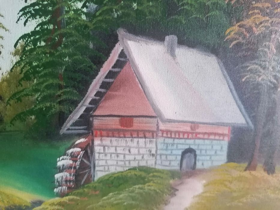 Obraz na płótnie w drewnianej ramie