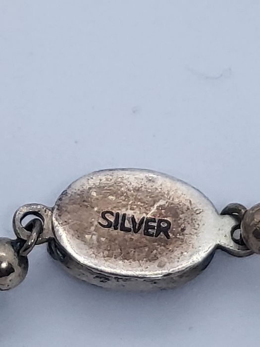 Бусы бирюза серебро старый китай