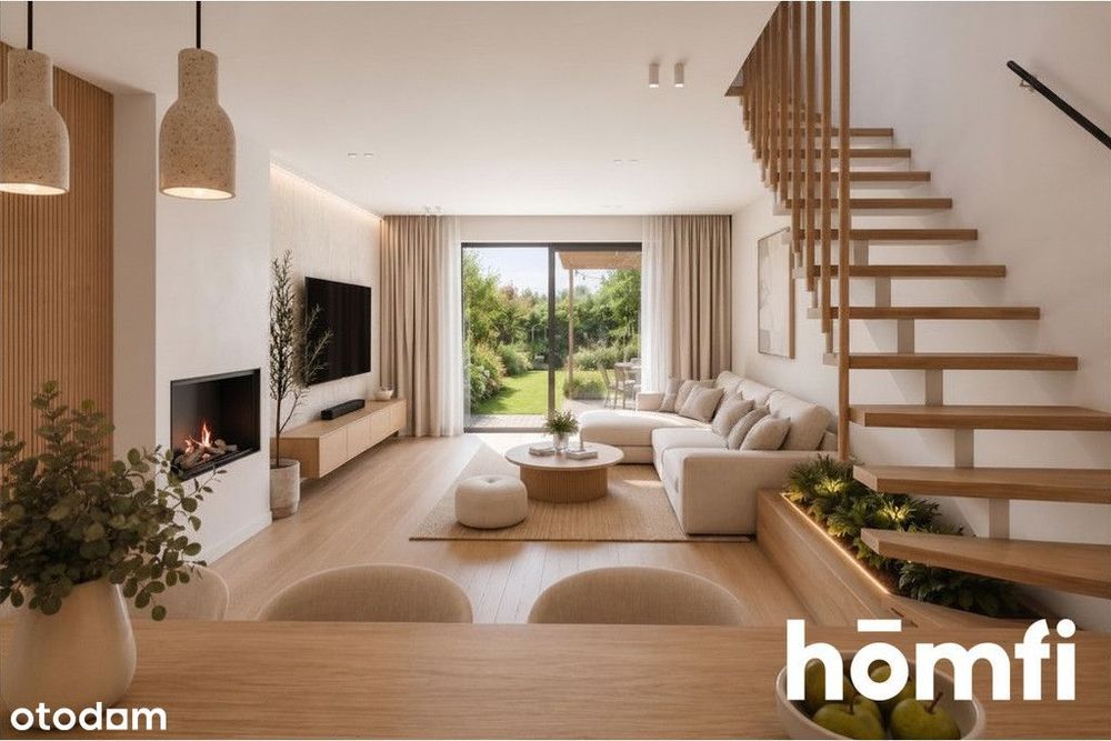Szereg 100 m² z ogrodem | Iwiny z widokiem na park