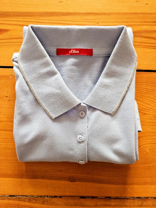 S.Oliver błękitna koszulka polo rozmiar S/M
