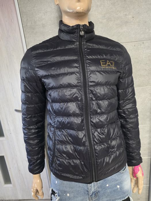 EA7 Emporio Armani męska kurtka puchowa kaczy puch czarna L