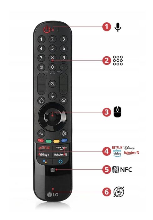 Nowy Oryginał pilot do tv LG Magic AN-MR21GC NFC Qned Nano Oled 2021