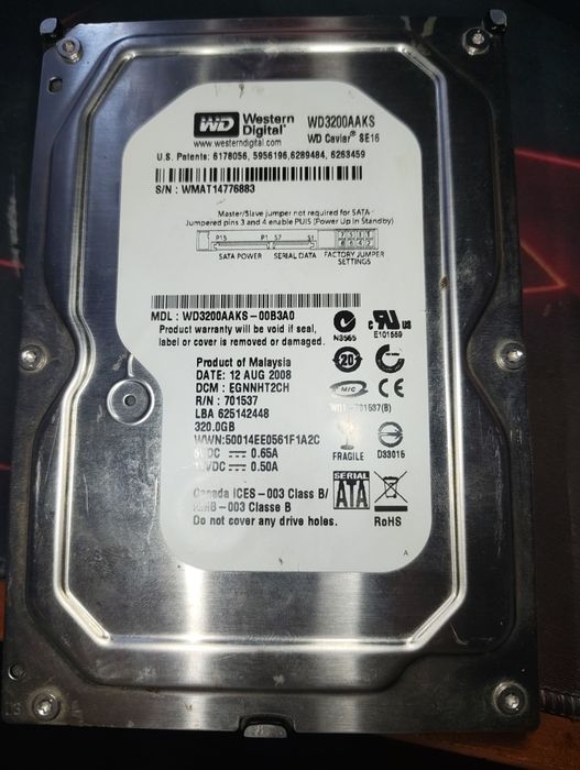 Продам HDD 320ГБ