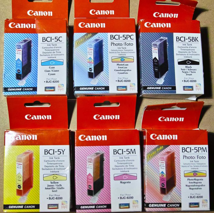 Набip оригінальних картриджів до фотопринтеру CANON BJC-8200.