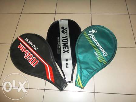 Capas para Raquetes Wilson / Yonex / Browning – ótimo estado