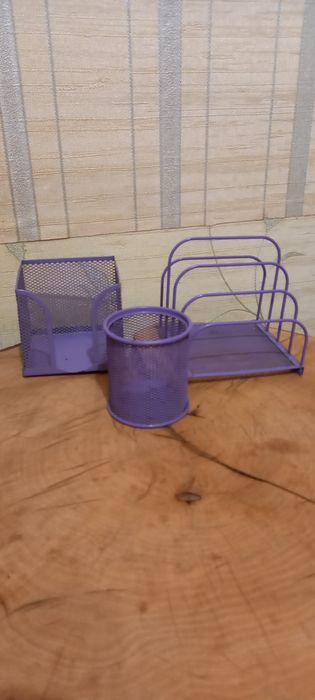 Канцелярский металлический настольный набор