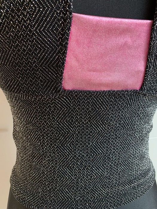 Bluzka, Top, crop Top, błyszcząca bluzka