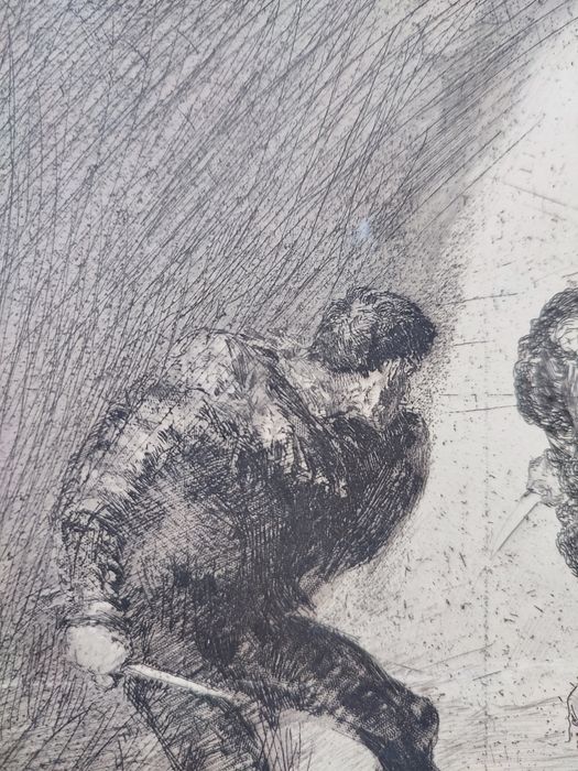 Kopia grafiki - Max Klinger- "Rivolen" 1984r.