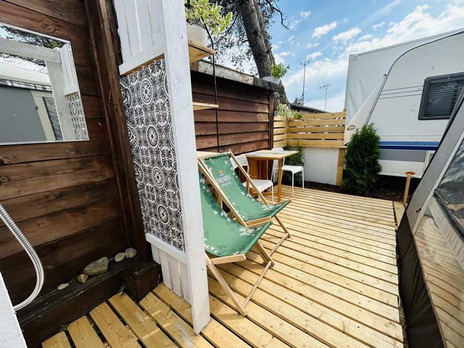 CHAŁUPY 3 przyczepa 6 osób+ skuter wodny netflix wynajem nocleg Hel