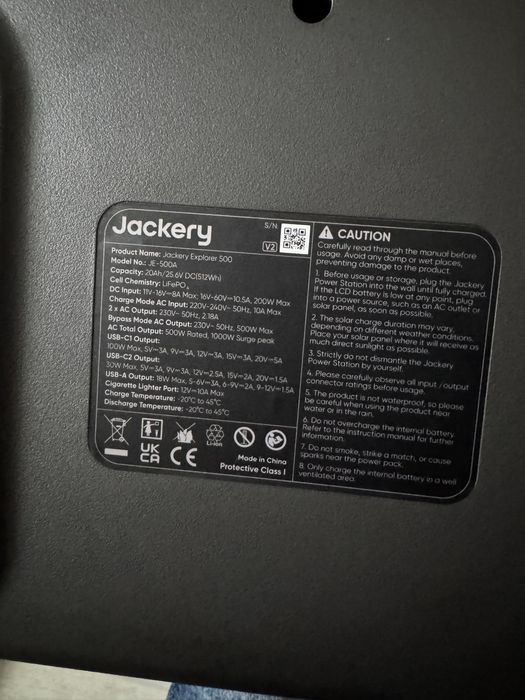 Jackery Explorer 500 V2 / 500 Вт / 512 Вт⋅год / LiFePO4 5 шт