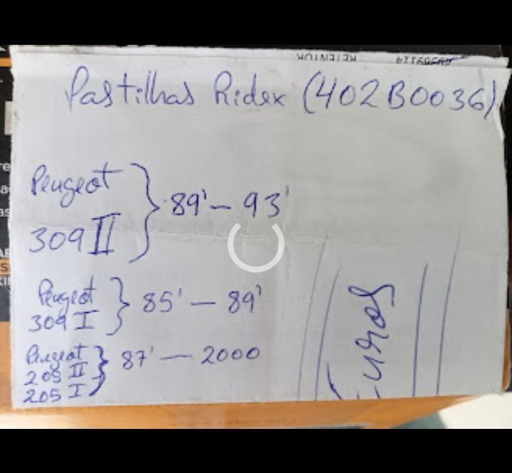 Jogo de pastilhas da frente ridex 402B0036 pastilhas Scenic 1