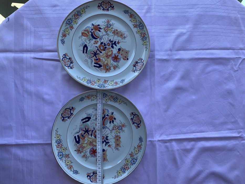 Pratos da vista alegre, , pintados à mão da iconica colecao Samurai
