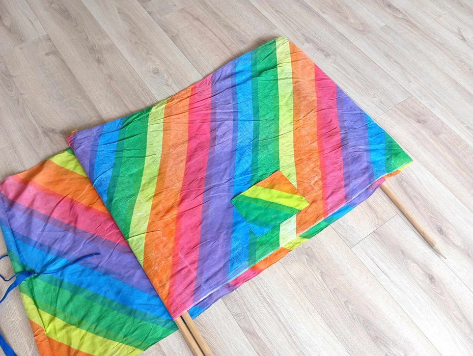 Parawan plażowy flaga tęczowa