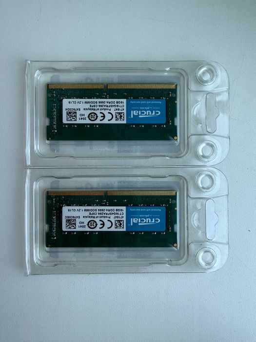 Оперативна пам'ять Crucial SODIMM DDR4 16Gb 2666MHz PC4-21300 (CT16G4SFRA266.C8FB)
