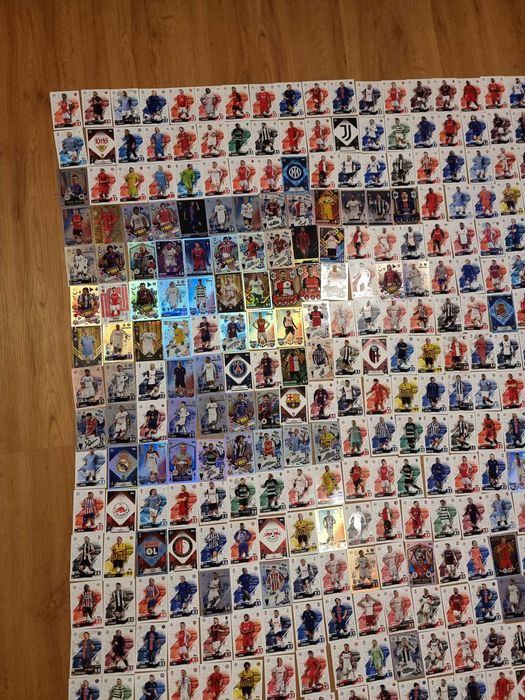 Lote de 400 Cartas Match Attax – Futebol (Topps)