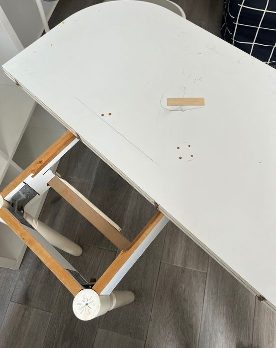 Mesa extensível 90X90 branca