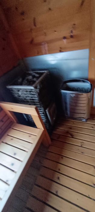 Sauna Mobilna, świerk syberyjski, piec na drewno i elektryczny